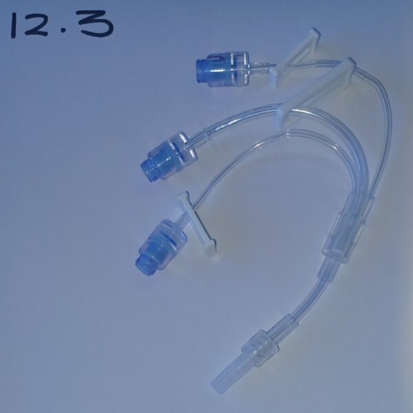 VIVAline Trifurcated Needle-Free Extension Set 20cm (Item 12.3)